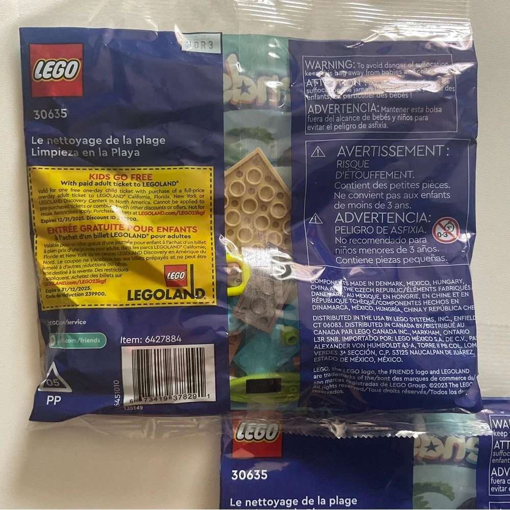 LEGO FRIENDS Legos 30635 Beach Cleanup Otter 52 pcs Building Toy TWO New Sets - Picture 4 of 9